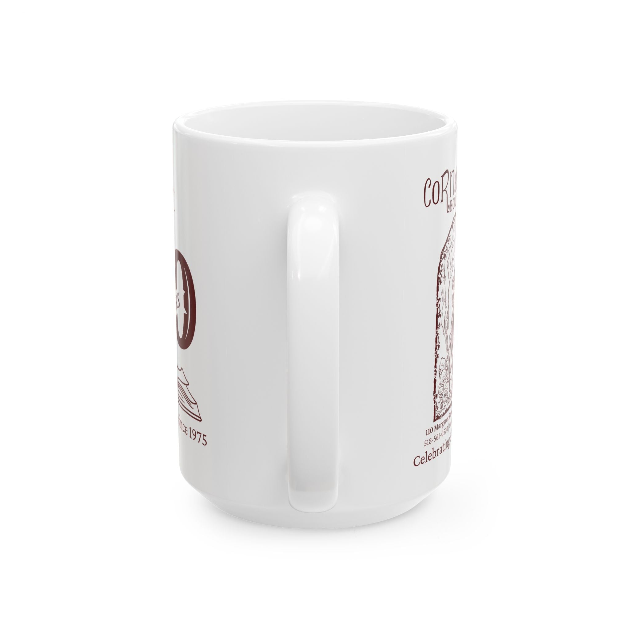 50th anniversary coffee mug New!* 50th Anniversary Ceramic Mug – The Corner Stone Bookshop